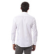 Памучна мъжка риза Bardric в бяло-1 снимка
