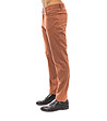 Памучен мъжки панталон в цвят керемида Bret-2 снимка