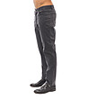 Памучен мъжки панталон в тъмносиво Bret-2 снимка