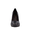 Черни кожени дамски обувки на ток Tonina-3 снимка