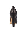 Черни кожени дамски обувки на ток Tonina-4 снимка
