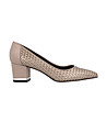 Сиви дамски обувки с релеф Salome-0 снимка