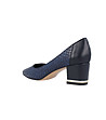 Тъмносини дамски обувки с щампа Salome-2 снимка