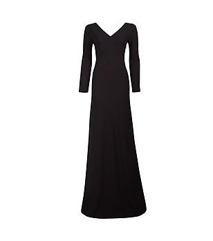 Черна дълга рокля Vienna снимка