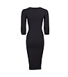 Черна вталена рокля Valentina-1 снимка