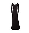 Черна дълга рокля Vienna-0 снимка