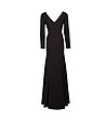 Черна дълга рокля Vienna-1 снимка