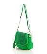 Зелена дамска кожена чанта Nelly-2 снимка