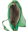 Зелена дамска кожена чанта Nelly-3 снимка