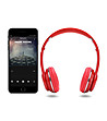 Мултифункционални Bluetooth слушалки в червено-2 снимка