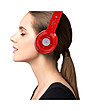 Мултифункционални Bluetooth слушалки в червено-4 снимка