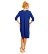 Синя рокля с джобове Delfina-1 снимка