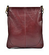 Дамска кожена чанта за рамо във виненочервено Olivia-0 снимка