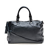 Дамска кожена чанта в черно Lisha-0 снимка