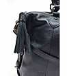 Дамска кожена чанта в черно Lisha-2 снимка