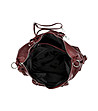 Дамска кожена чанта във виненочервен нюанс Wilma-4 снимка