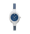 Комплект в синьо и сребристо от часовник, колие и 2 чифта обеци Thelma-1 снимка