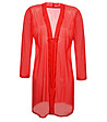 Прозрачен дамски халат в червено Amanda-1 снимка