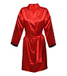 Червен сатенен халат Nancy-0 снимка
