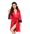 Дамски сатенен халат в червено Nikol-0 снимка