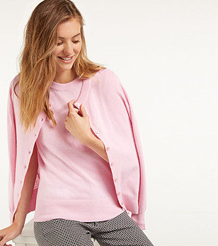 Комплект от блуза и жилетка в розово Elaine снимка