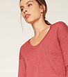 Дамски пуловер в червен нюанс Celina-2 снимка