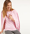 Комплект от блуза и жилетка в розово Elaine-0 снимка