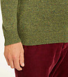 Зелен мъжки пуловер с вълна Edgar-1 снимка