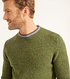 Зелен вълнен мъжки пуловер Edgar-2 снимка