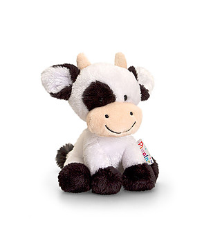 Плюшена играчка Крава в кафяво и бяло снимка
