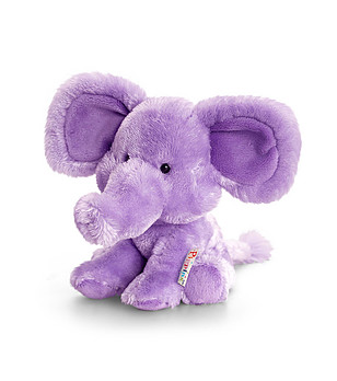 Плюшена лилава играчка Слонче снимка