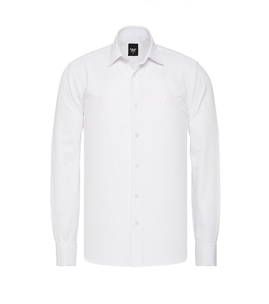 Мъжка памучна бяла риза Elliot снимка
