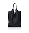 Черна дамска кожена чанта Molly-1 снимка