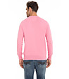 Мъжки памучен розов пуловер Archie-1 снимка
