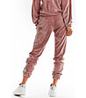 Дамски спортен панталон в розово с кадифен ефект Fifi-2 снимка