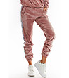 Дамски спортен панталон в розово с кадифен ефект Fifi-3 снимка