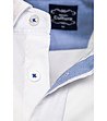 Мъжка памучна риза в бяло Brian-3 снимка