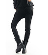 Черен дамски панталон с кадифен ефект Joan-1 снимка