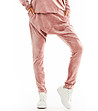 Розов дамски панталон с кадифен ефект Joan-0 снимка