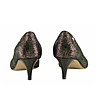 Дамски кожени обувки в черно и бежово Kellie-1 снимка