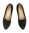 Дамски черни велурени обувки Kathy-1 снимка