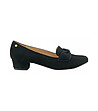 Дамски черни велурени обувки Kathy-4 снимка