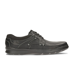 Черни мъжки обувки от естествена кожа Cotrell Wide снимка