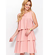 Розова рокля с каскадни волани Tracy-2 снимка