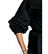 Черна блуза тип прегърни ме Zanna-3 снимка