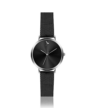 Дамски часовник в черно и сребристо April снимка
