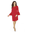 Червена рокля с дълги ръкави Hola-0 снимка