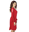 Червена рокля с дълги ръкави Hola-3 снимка