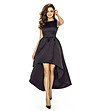 Елегантна черна рокля Samira-0 снимка