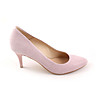 Розови дамски кожени обувки на ток Fanny-0 снимка